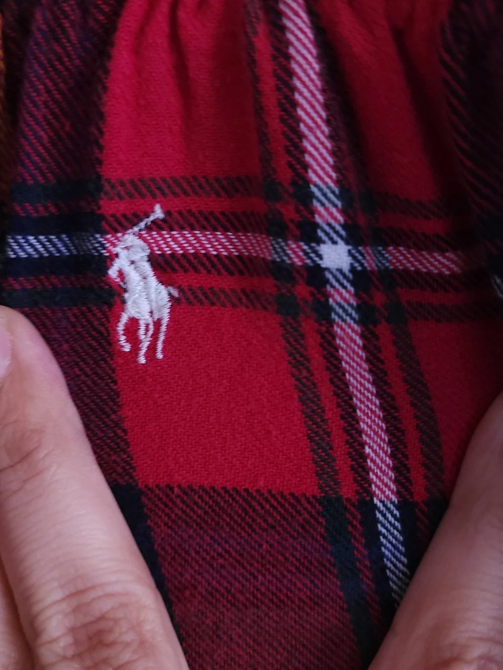 Polo Ralph Lauren Red Plaid Flannel Pajama Pants Sleepwear Plus Size 1X